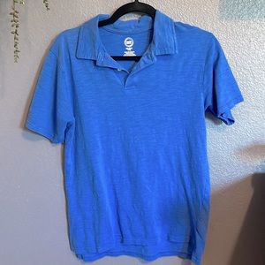 Used Blue Wonder Nation Boys Short Sleeve Pique Polo Collared Shirt XXL (18)